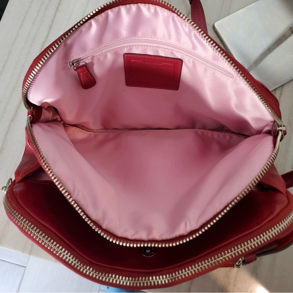 Coach Bonnie Soho Red Shoulder Bag No 12695 - Picture 11 of 16